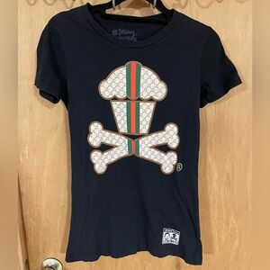 #6-JOHNNY CUPCAKES -rare Designer Logo Tee
